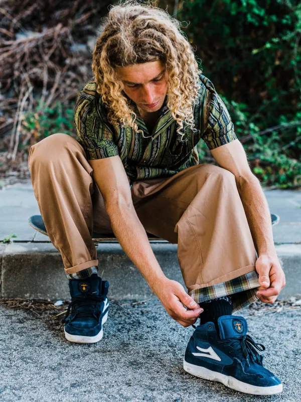 Skate Vitals Simon Bannerot Elastic Waist Pants - Dusty Brown sold by Volcom