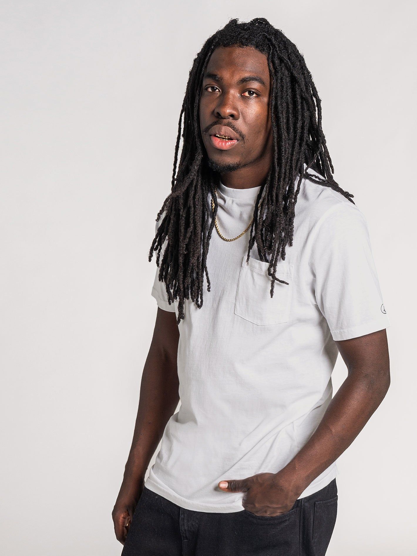 Solid Short Sleeve Pocket Tee - White sold by Volcom