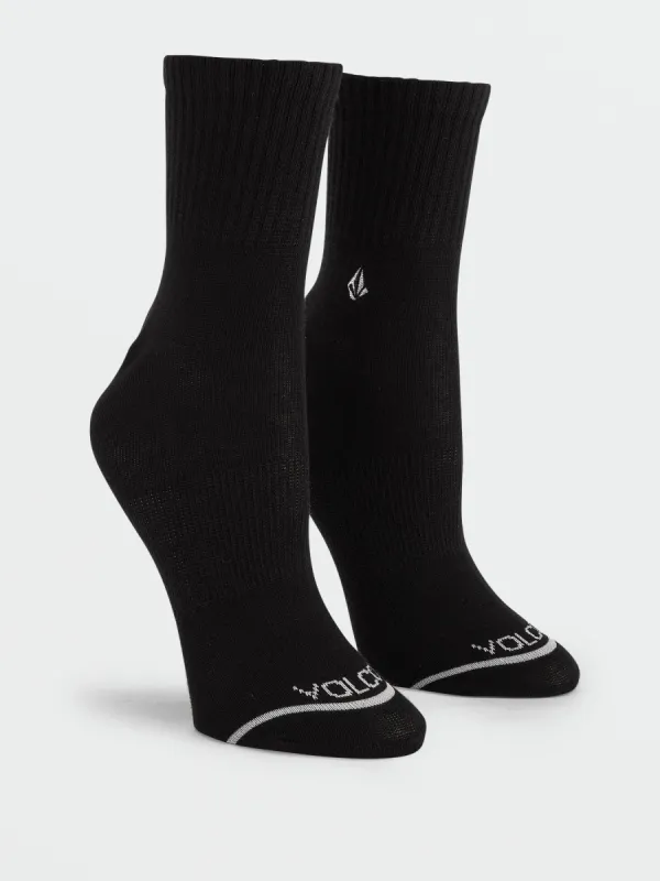 The New Quarter Crew 3 Pack Socks - Assorted Colors sold by Volcom