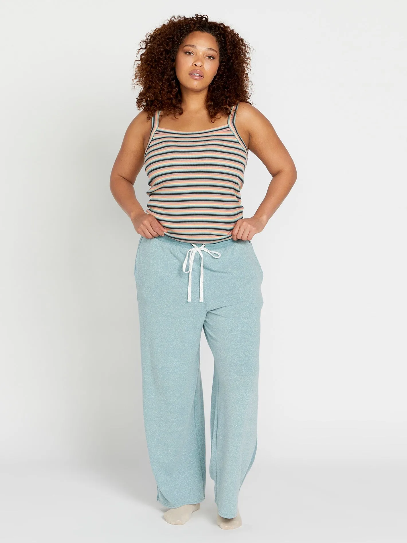 Lived in Lounge Knit Strappy Tank - Reef Pink sold by Volcom product image thumbnail 3