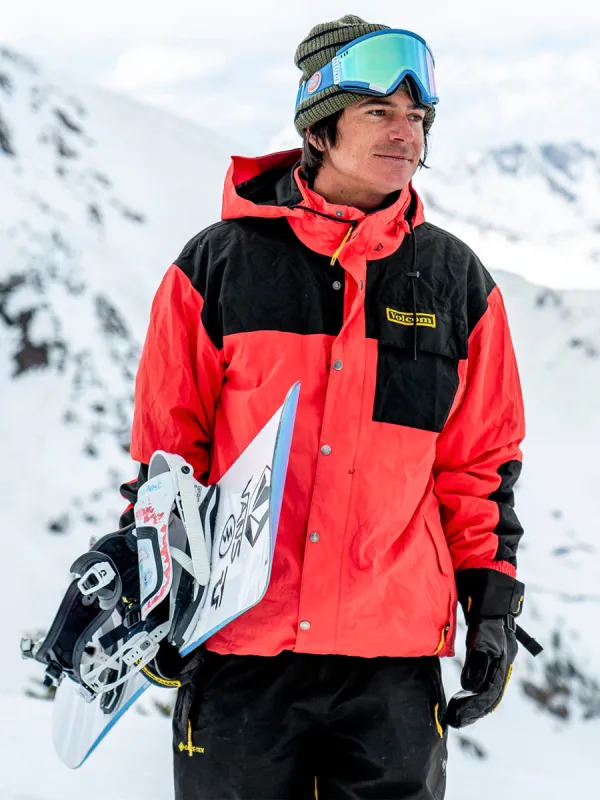 Mens Longo Gore-Tex Jacket - Orange sold by Volcom