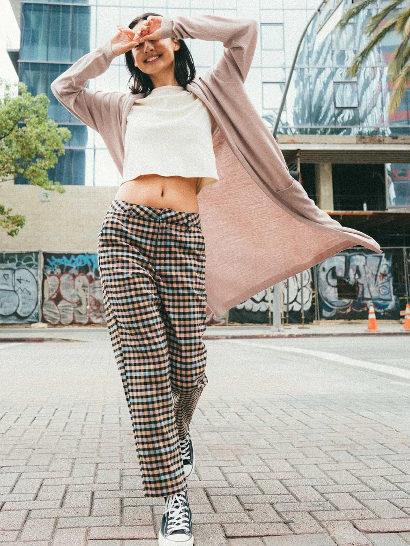 Lived in Lounge Midi Throw Cardigan - Winter Orchid sold by Volcom product image thumbnail 2