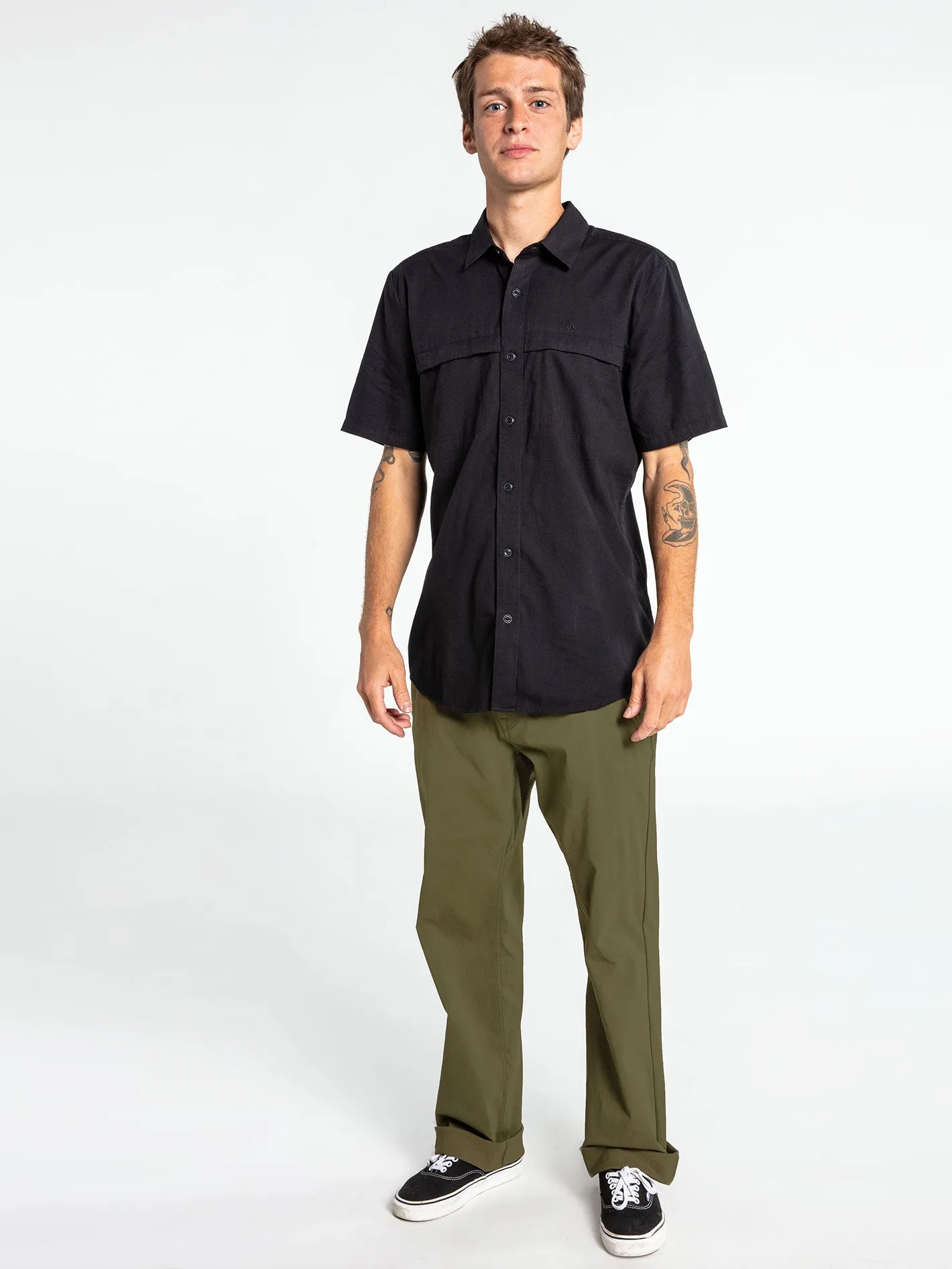 Layne Short Sleeve Shirt - Black sold by Volcom product image thumbnail 3