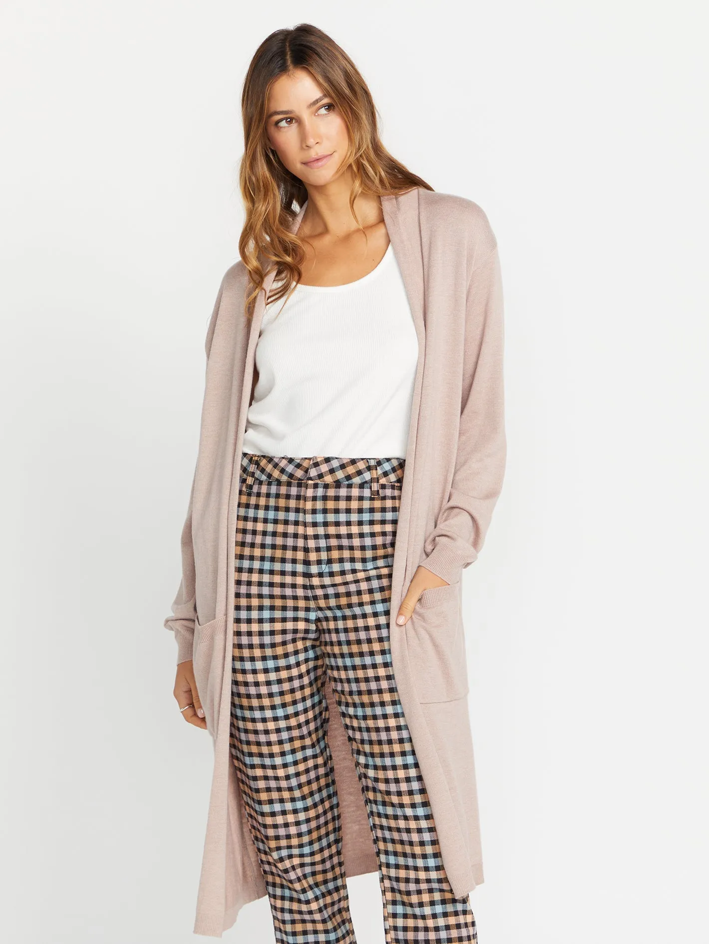 Lived in Lounge Midi Throw Cardigan - Winter Orchid sold by Volcom product image thumbnail 3