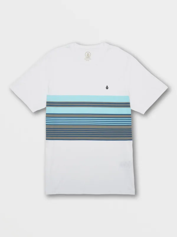 Parables Blocked Crew Tee - White sold by Volcom