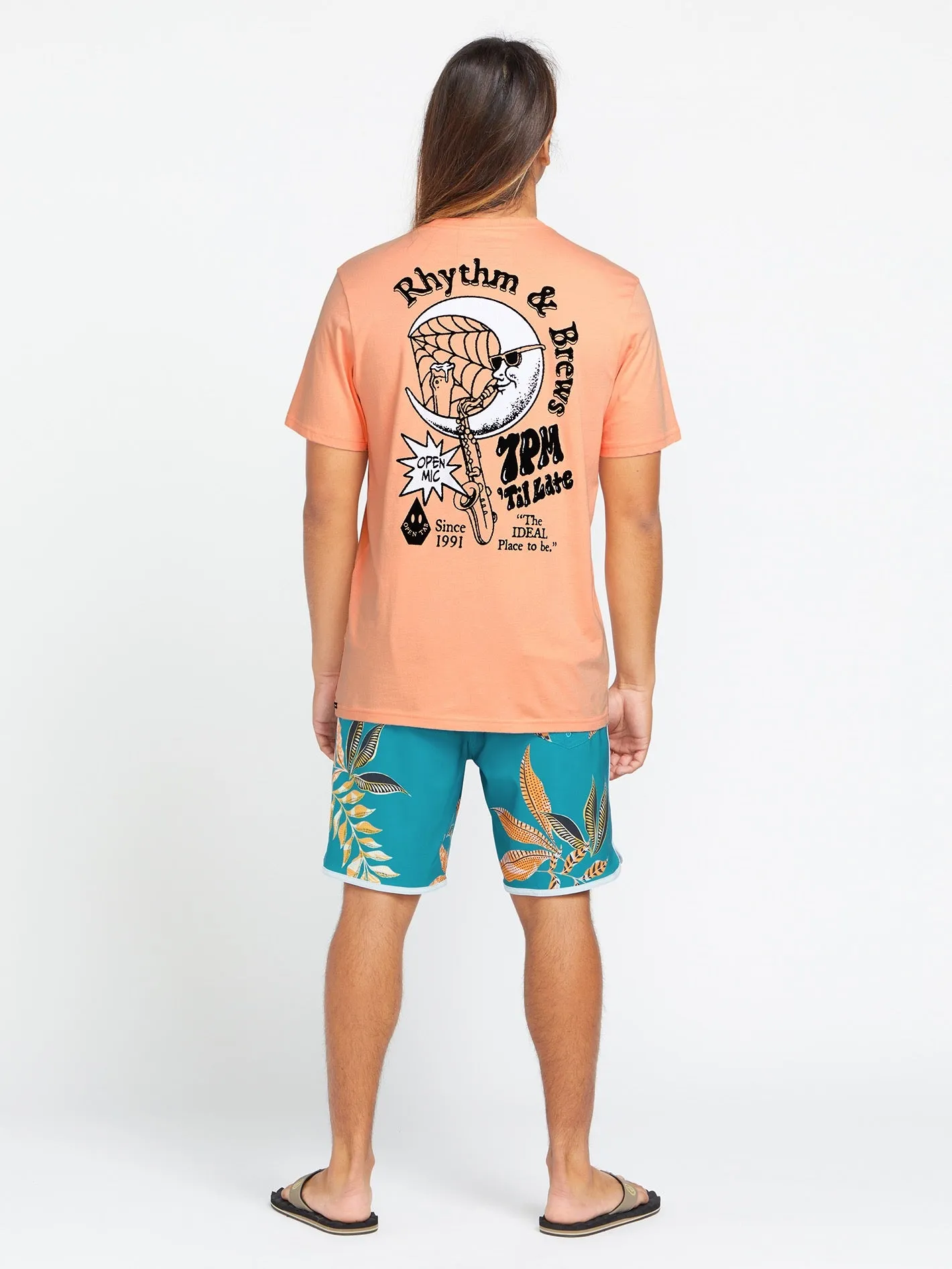 Rhythm 1991 Short Sleeve Tee - Salmon sold by Volcom product image thumbnail 2