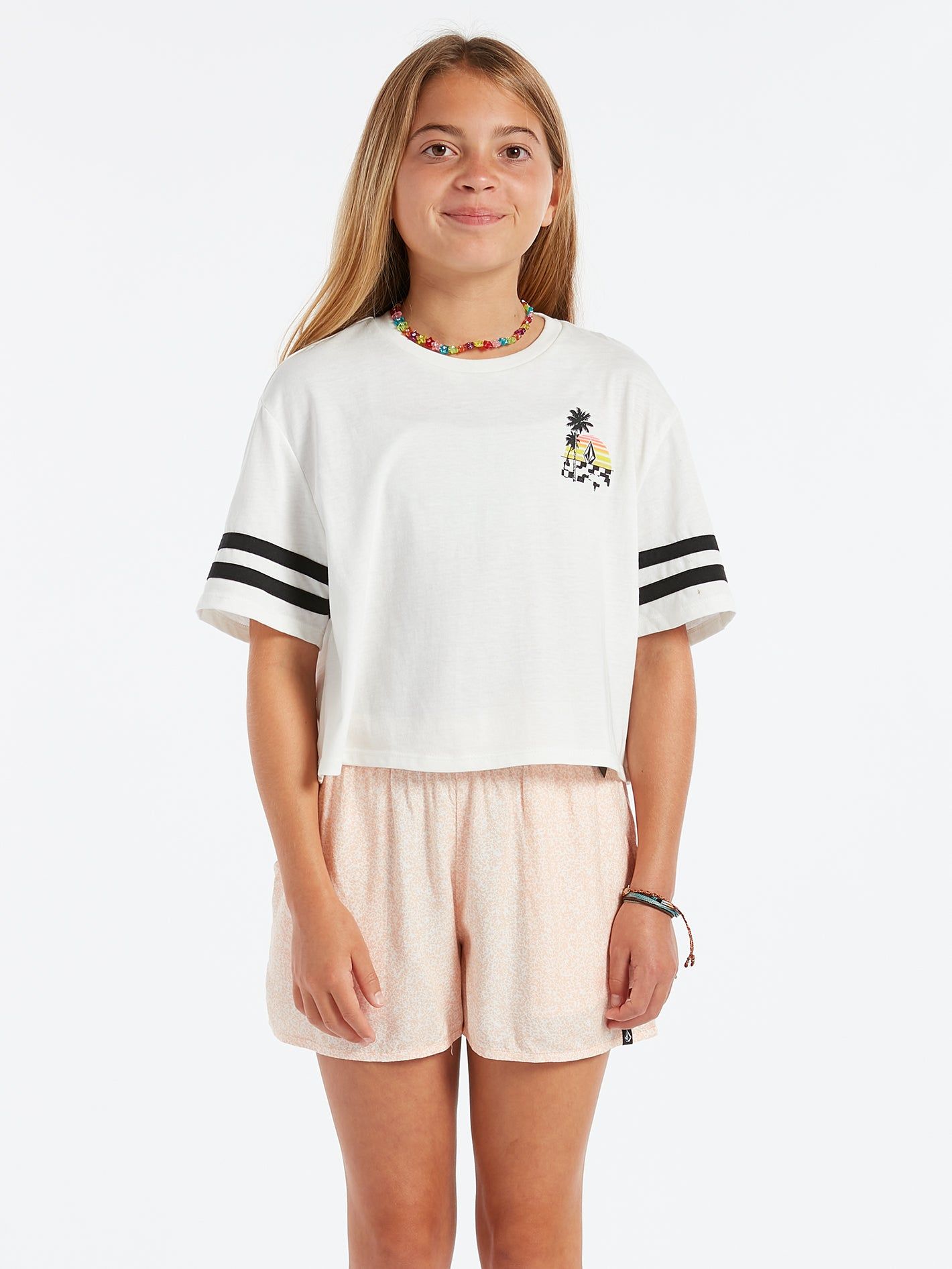 Girls Truly Stoked Tee - Star White sold by Volcom