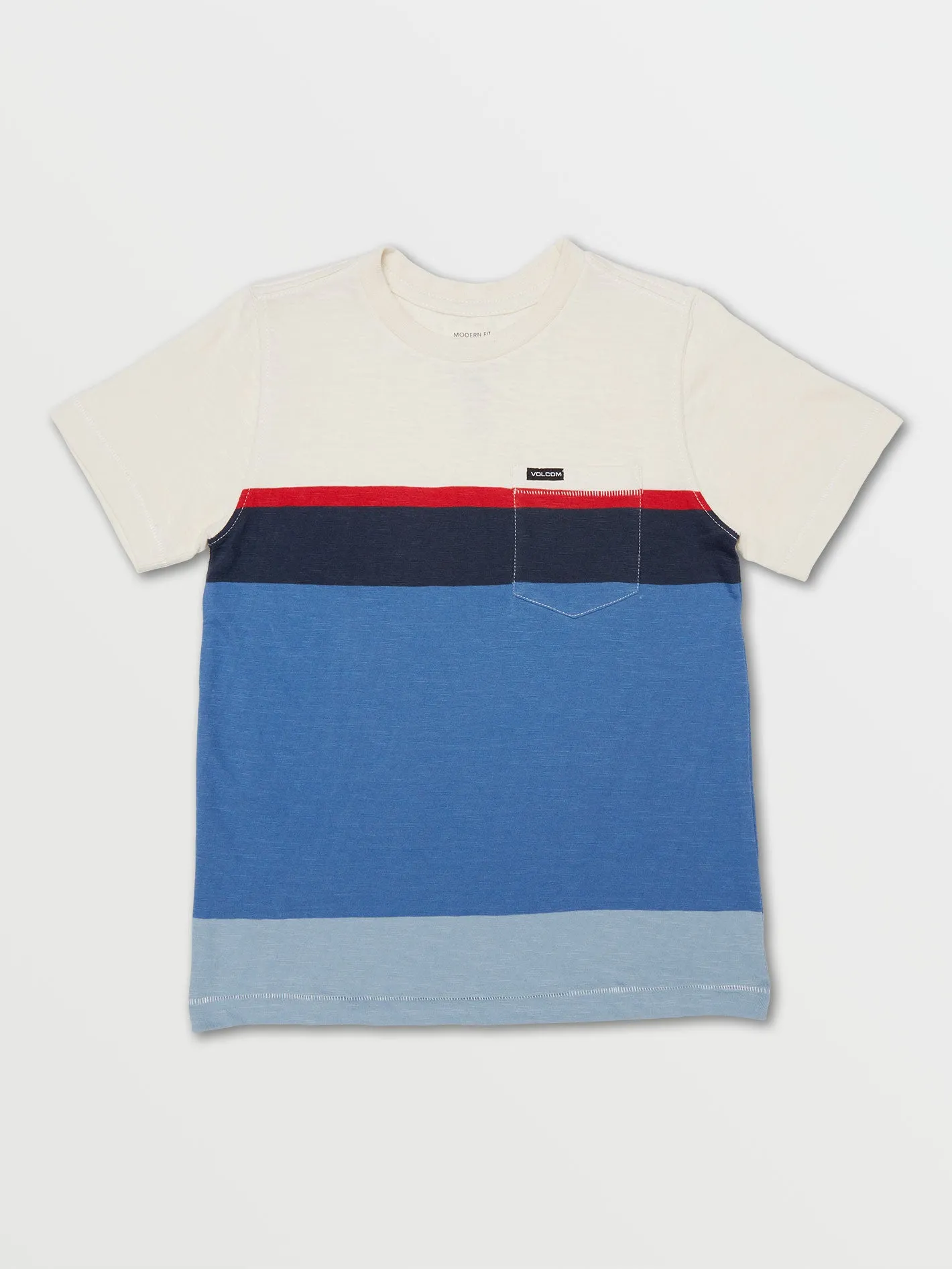 Little Boys Stone Blocker Stripe Short Sleeve Tee - Riverside sold by Volcom product image thumbnail 2