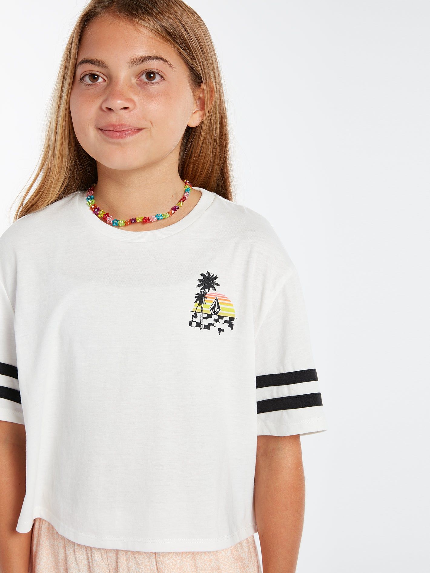 Girls Truly Stoked Tee - Star White sold by Volcom product image thumbnail 3