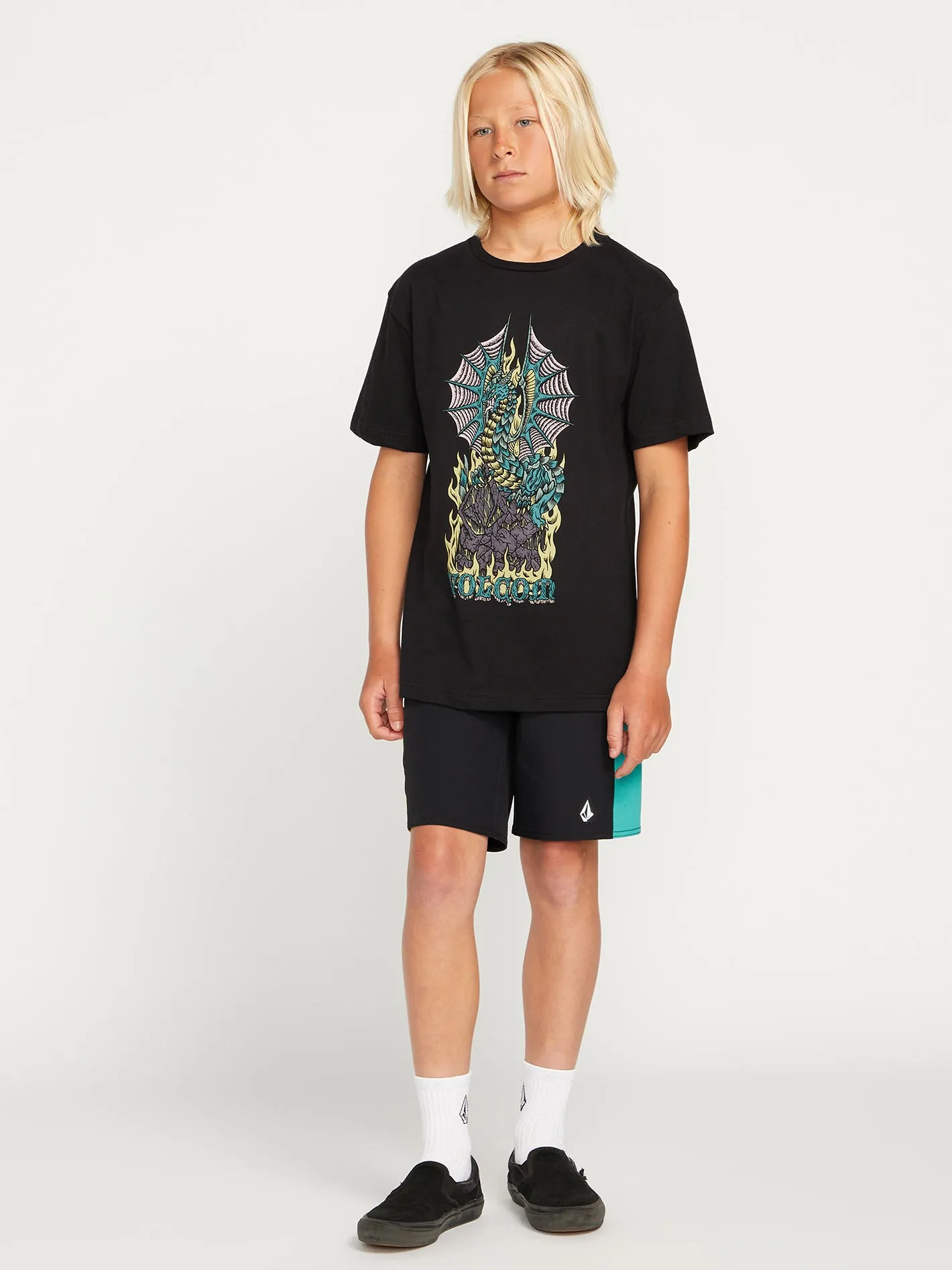 Big Boys Alstone Short Sleeve Tee - Black sold by Volcom product image thumbnail 2