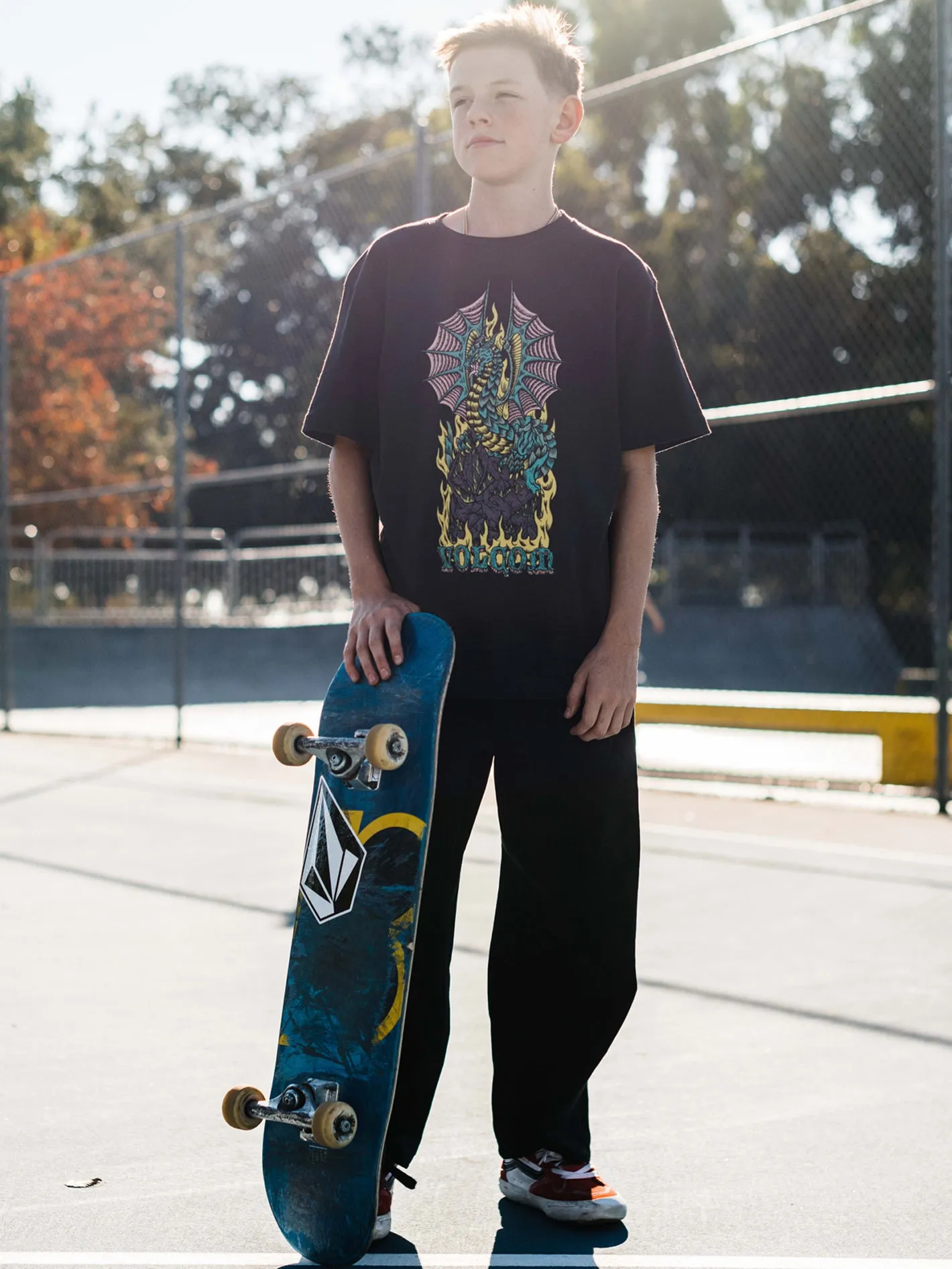 Big Boys Alstone Short Sleeve Tee - Black sold by Volcom