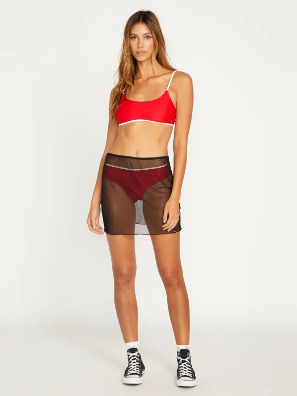 Mesh Skirt - Black sold by Volcom
