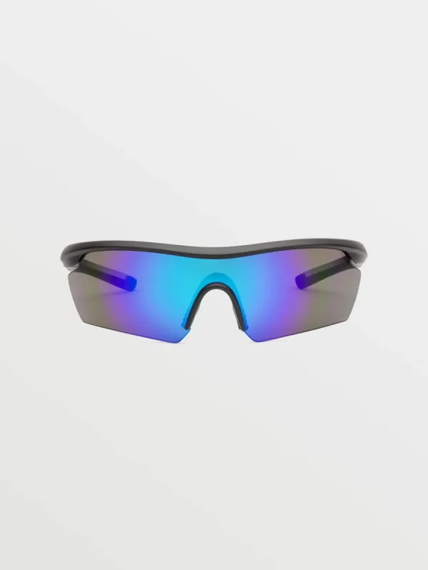 Download Sunglasses - Matte Black Clear Fade/Gray Blue Mirror sold by Volcom