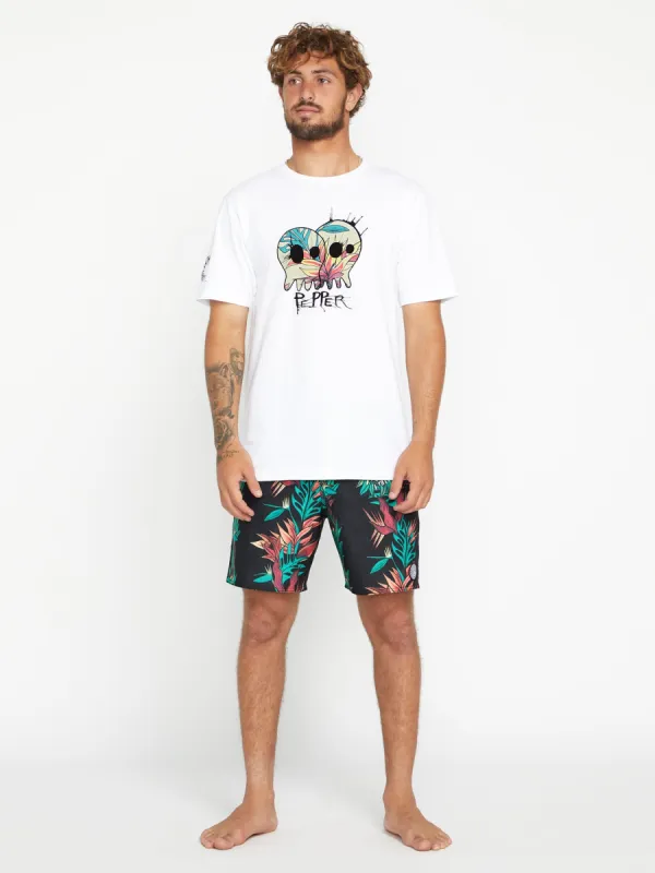 Volcom Entertainment Skullconuts Short Sleeve Tee - White sold by Volcom