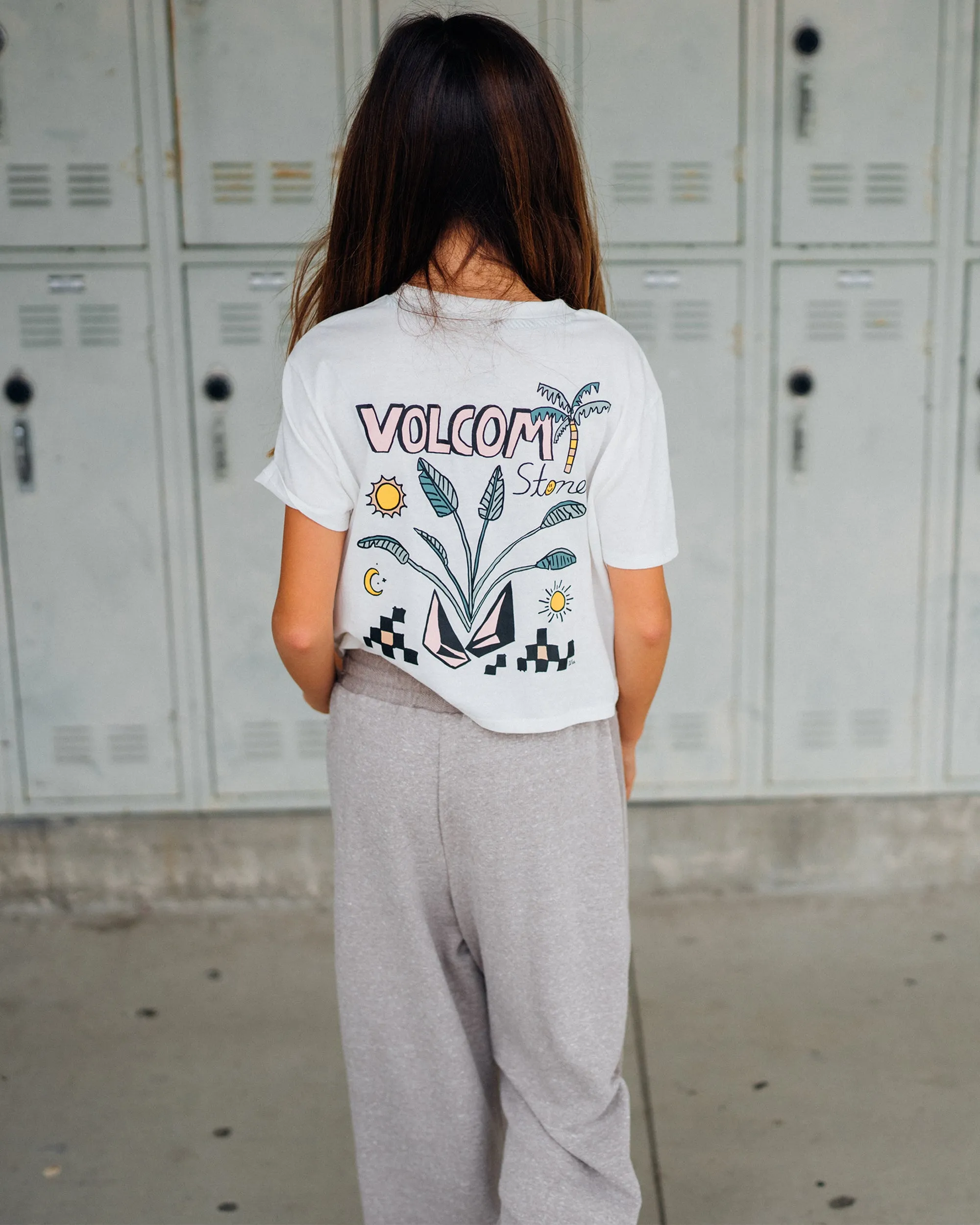 Little Girls Pkt Dial Short Sleeve Tee - Winter White sold by Volcom