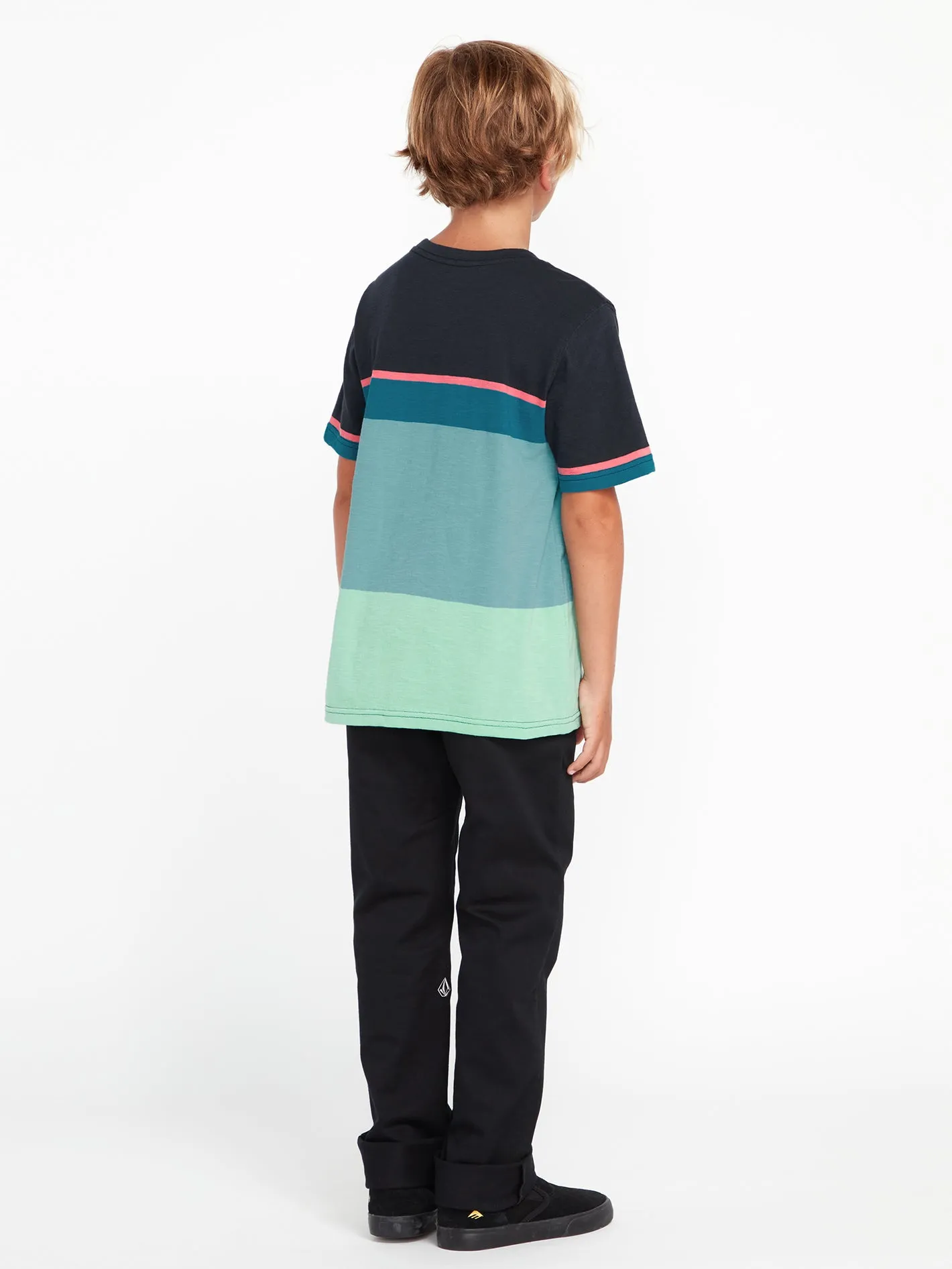 Little Boys Stone Blocker Crew Short Sleeve Shirt - Navy sold by Volcom product image thumbnail 2