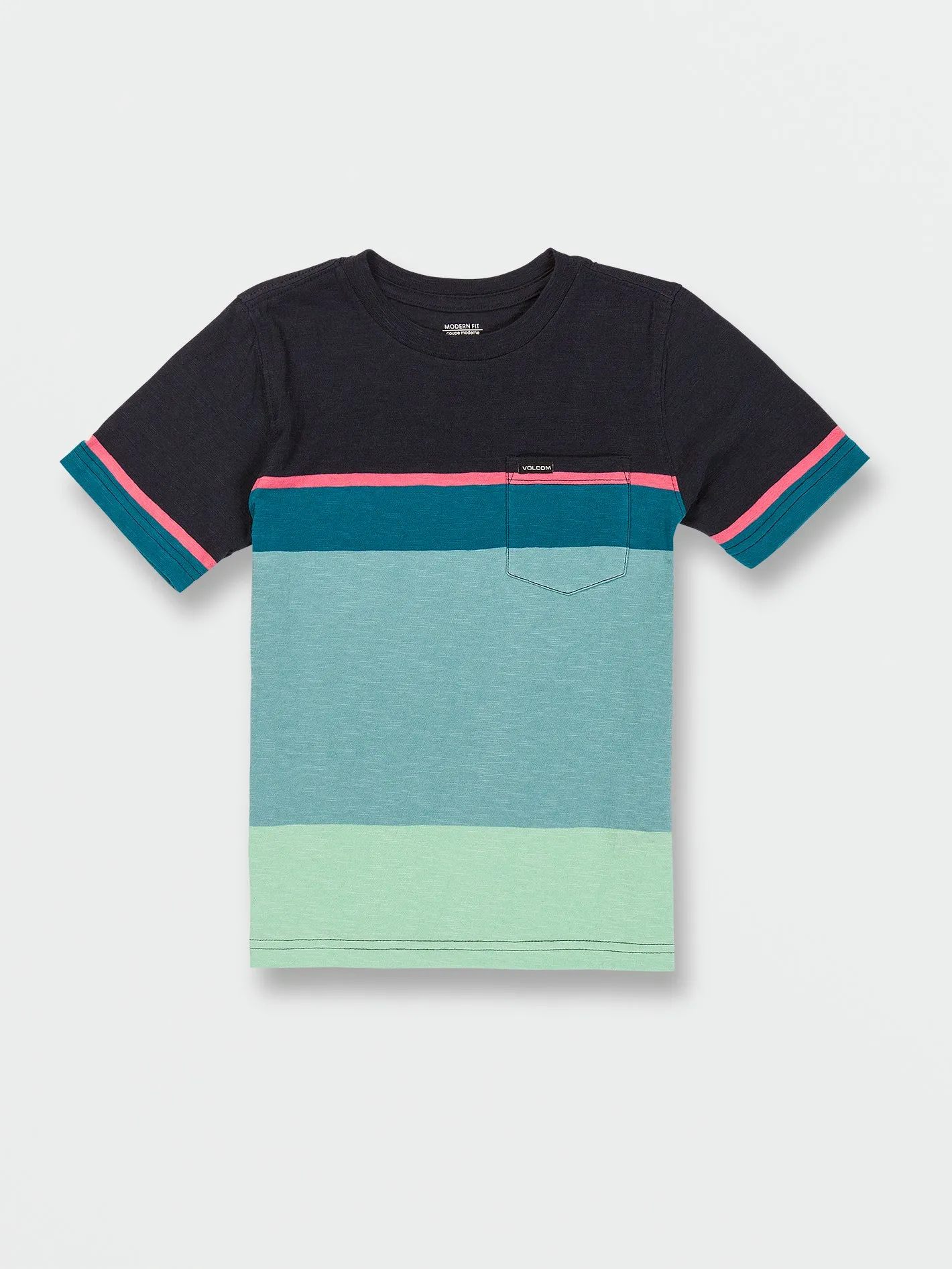 Little Boys Stone Blocker Crew Short Sleeve Shirt - Navy sold by Volcom product image thumbnail 4