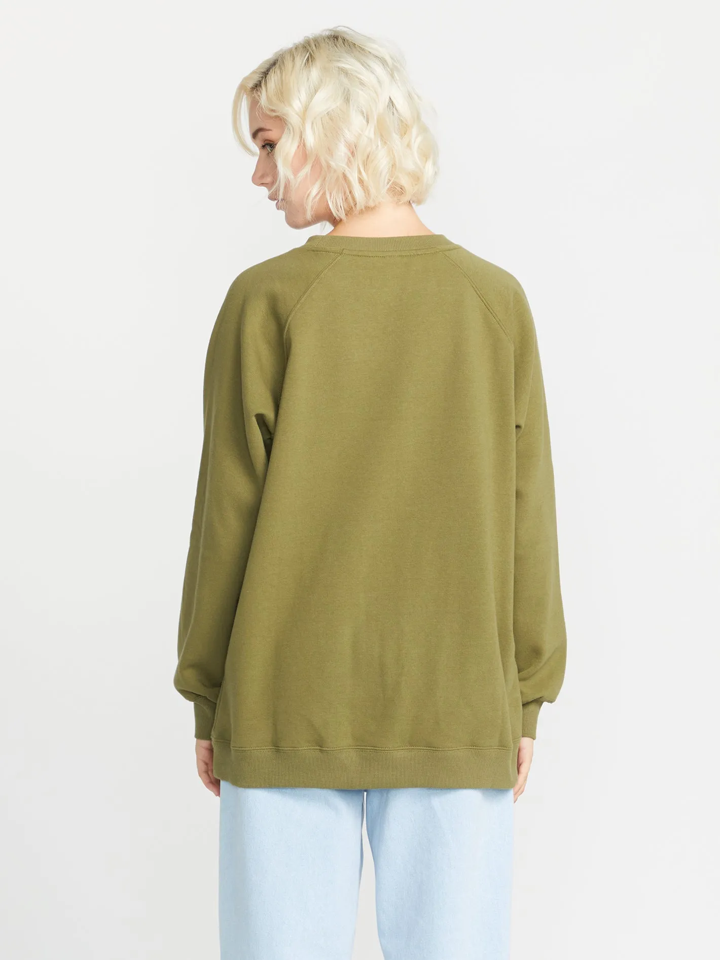Stone Magic Boyfriend Crew Sweatshirt - Moss sold by Volcom product image thumbnail 2
