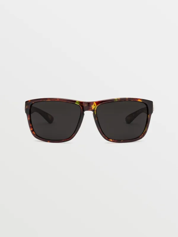 Baloney Sunglasses - Gloss Sea Grass Tort/Gray sold by Volcom