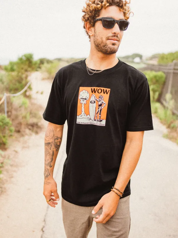 Wow Short Sleeve Tee - Black sold by Volcom