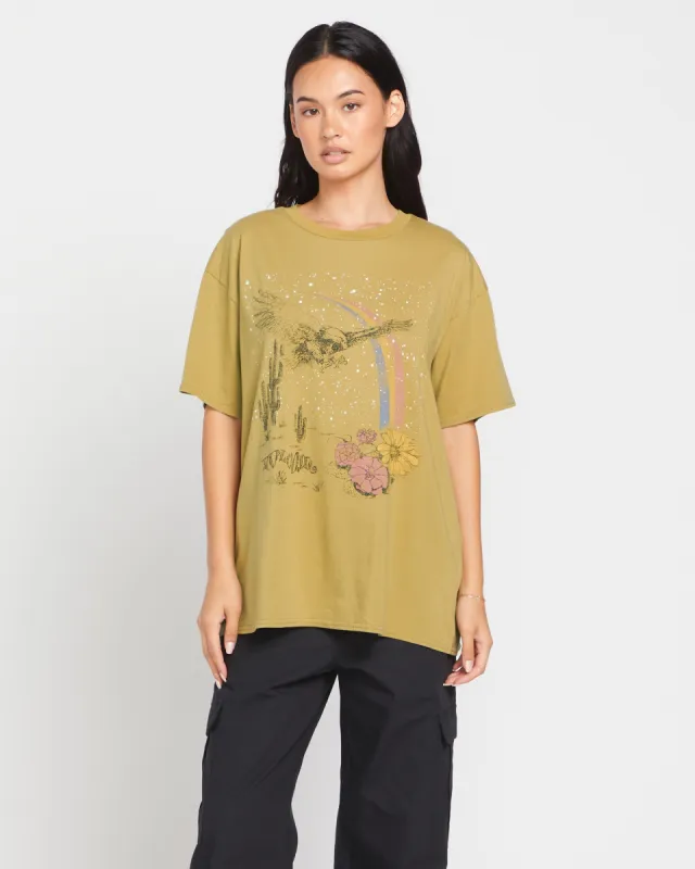Stones Throw Tee - Seaweed Green sold by Volcom