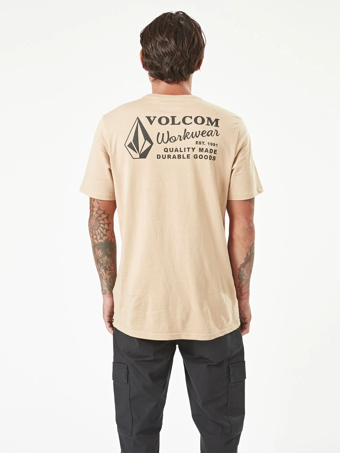 Volcom Workwear Short Sleeve Tee - Gravel sold by Volcom product image thumbnail 2