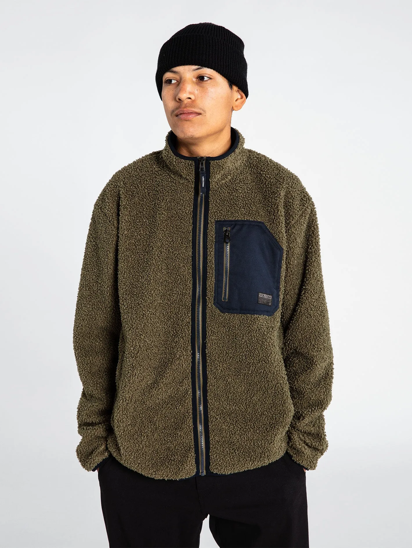 Muzzer Fuzzar Zip Hoodie - Military sold by Volcom product image thumbnail 5