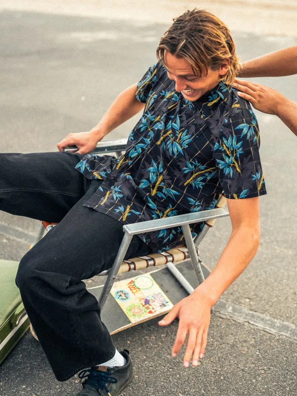 Bamboozeled Floral Short Sleeve Shirt - Black sold by Volcom