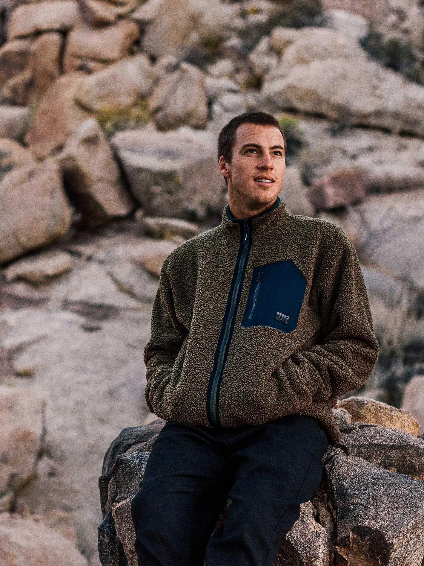 Muzzer Fuzzar Zip Hoodie - Military sold by Volcom product image thumbnail 2