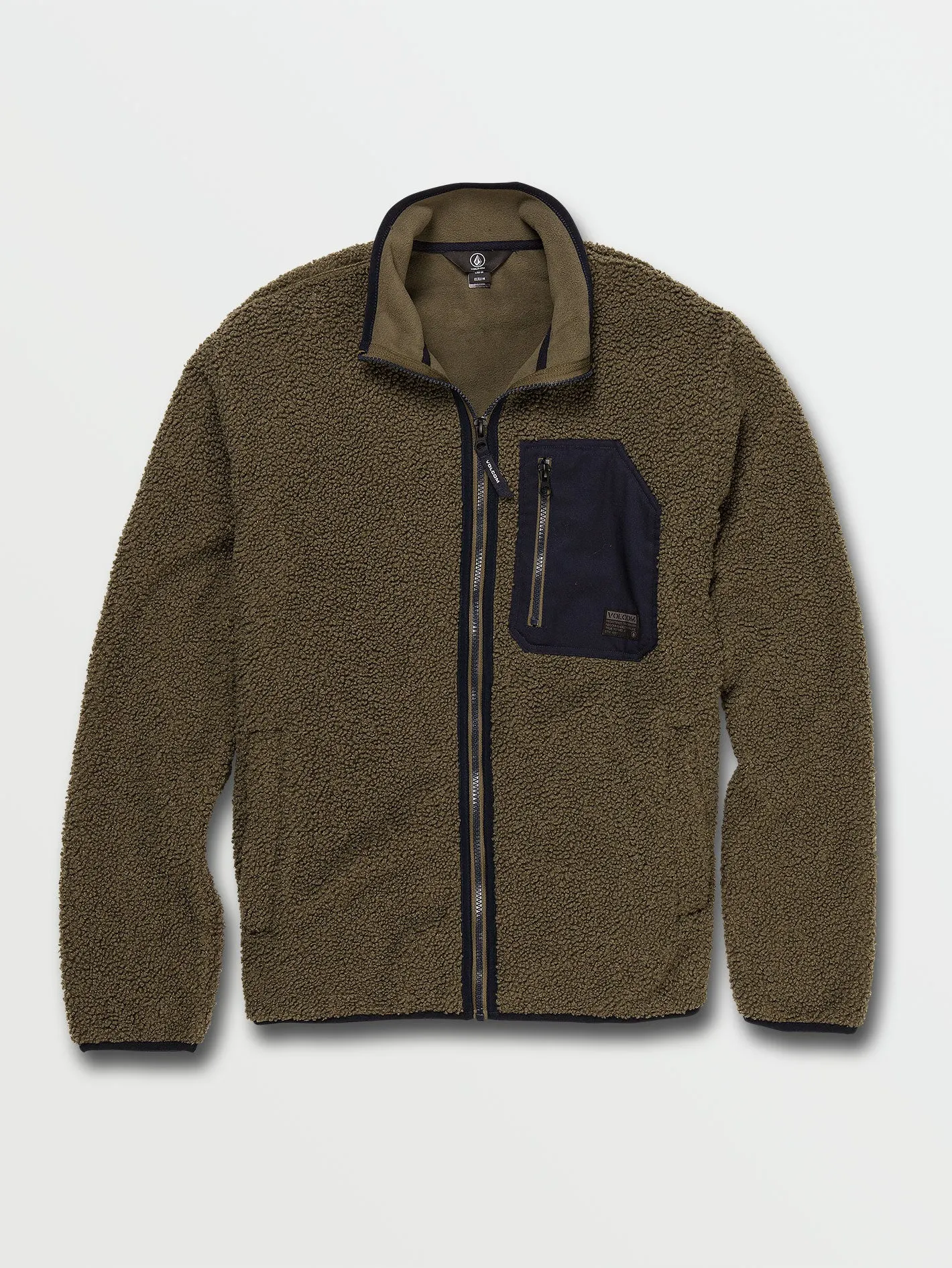 Muzzer Fuzzar Zip Hoodie - Military sold by Volcom product image thumbnail 3