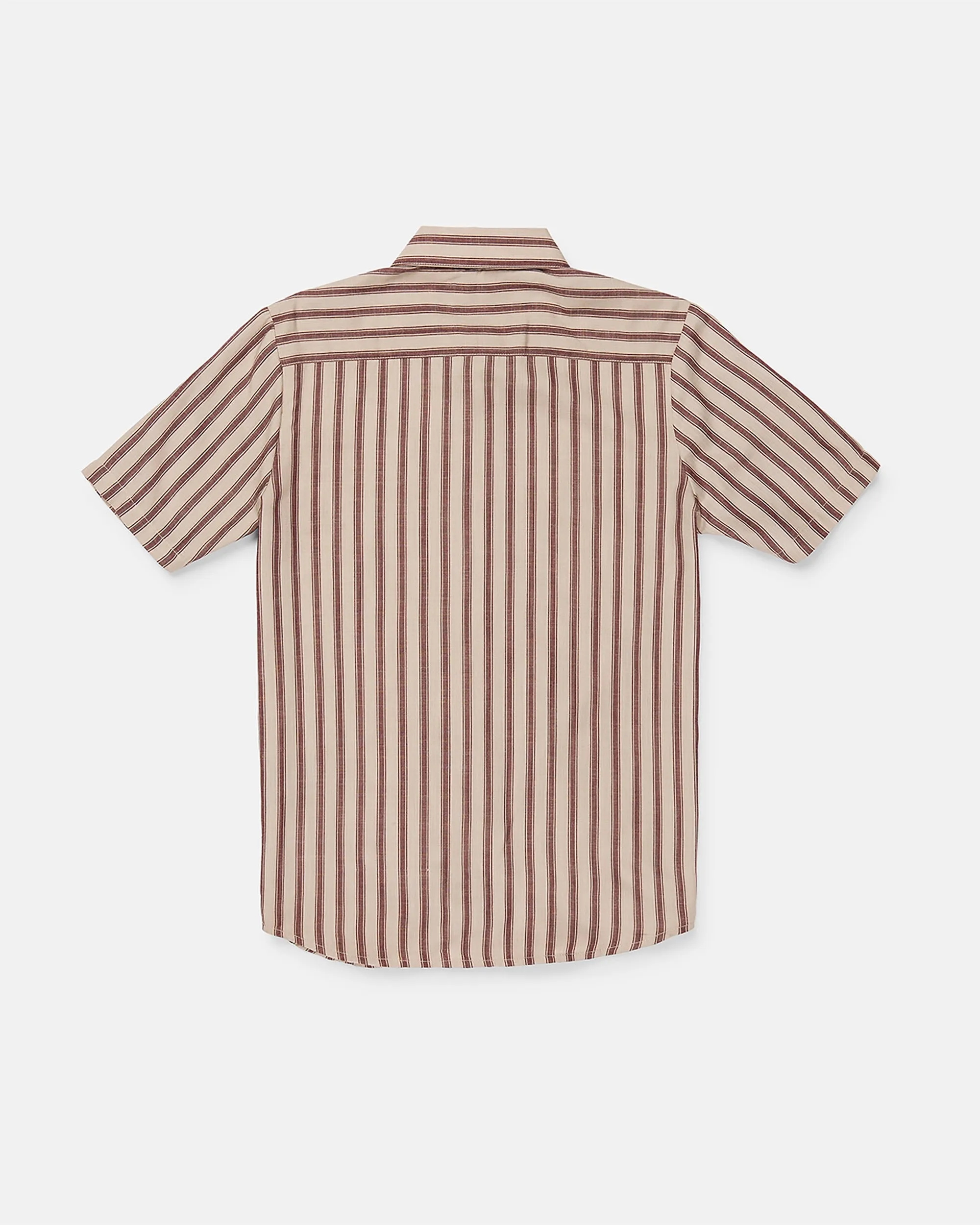 Big Boys Arvostripe Short Sleeve Shirt - Khaki sold by Volcom product image thumbnail 2