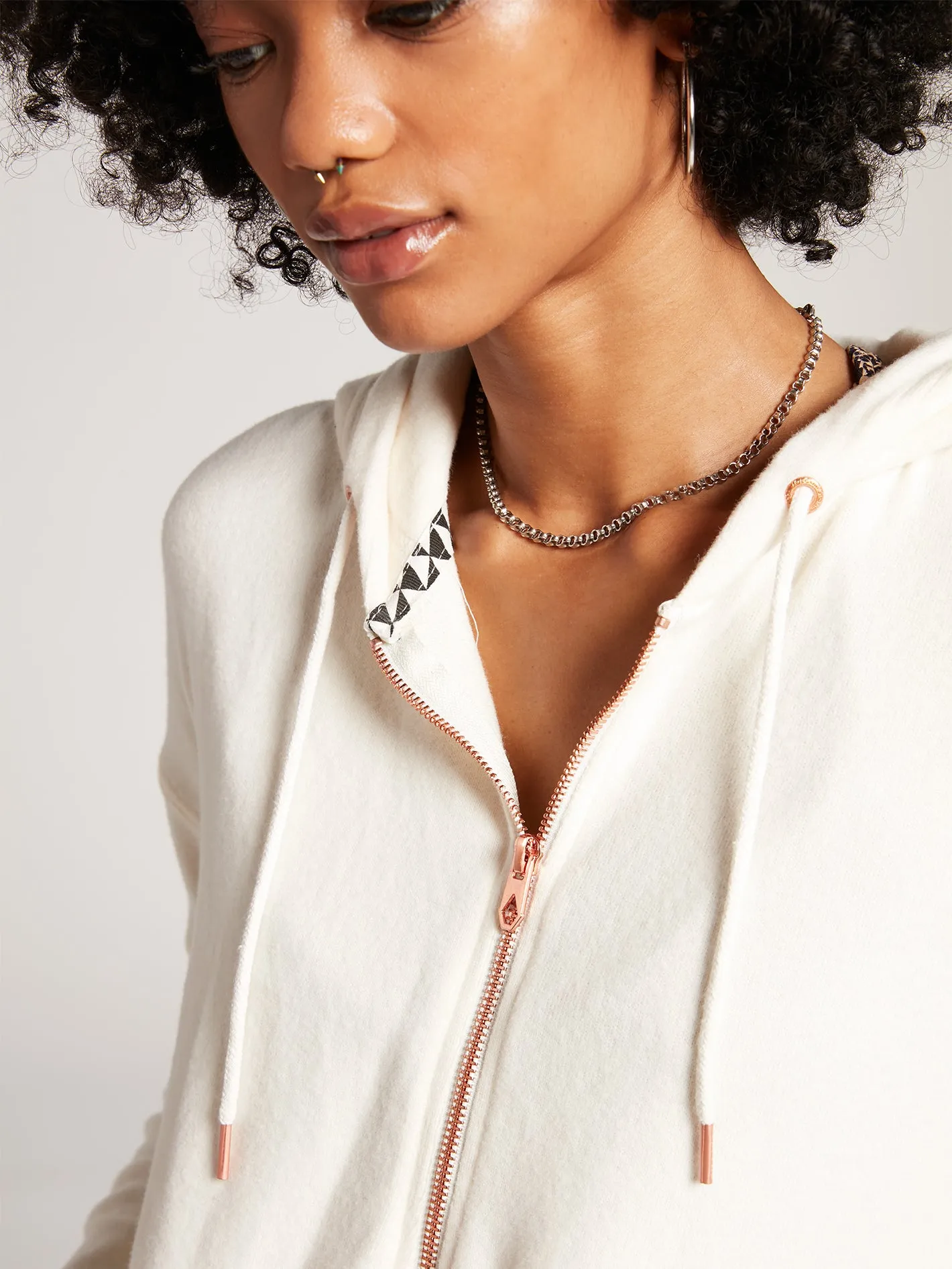 Lived In Lounge Zip Hoodie - Cloud sold by Volcom product image thumbnail 4