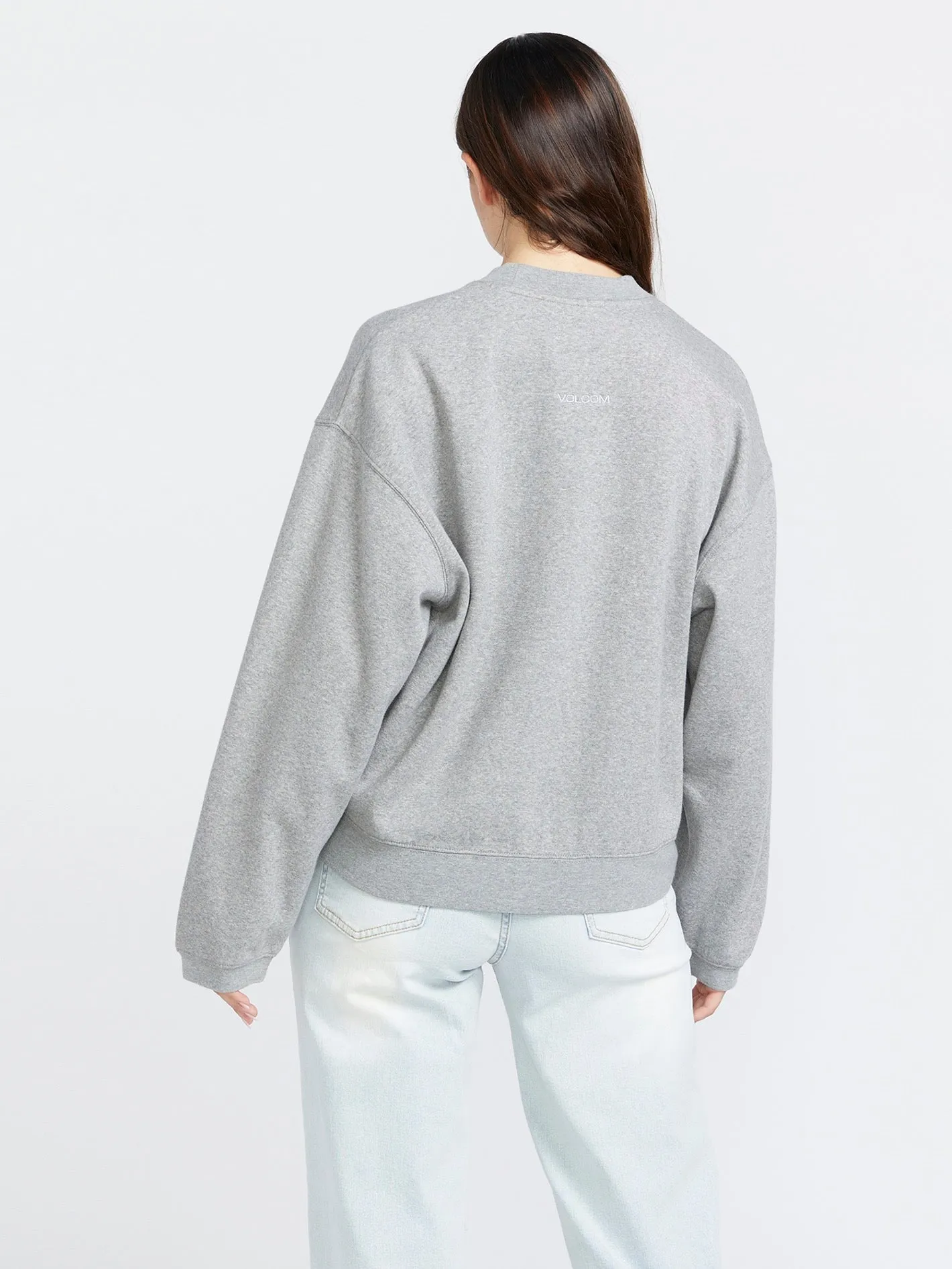 Stone Heart Up Crew Sweatshirt - Heather Grey sold by Volcom product image thumbnail 4