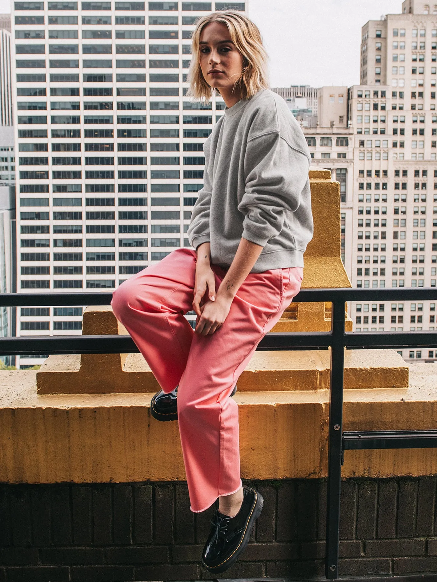 Stone Heart Up Crew Sweatshirt - Heather Grey sold by Volcom product image thumbnail 5