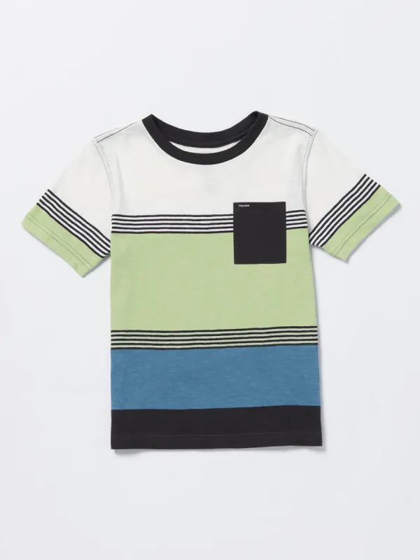 Little Boys Blocked Up Crew Short Sleeve Tee - Stealth sold by Volcom