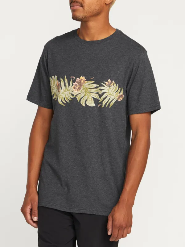 Marble Floral Short Sleeve Tee - Dark Black Heather sold by Volcom