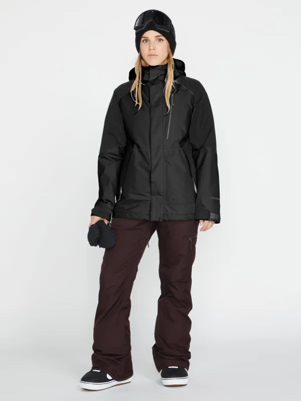 Womens Aris Insulated Gore Jacket - Black (2022) sold by Volcom