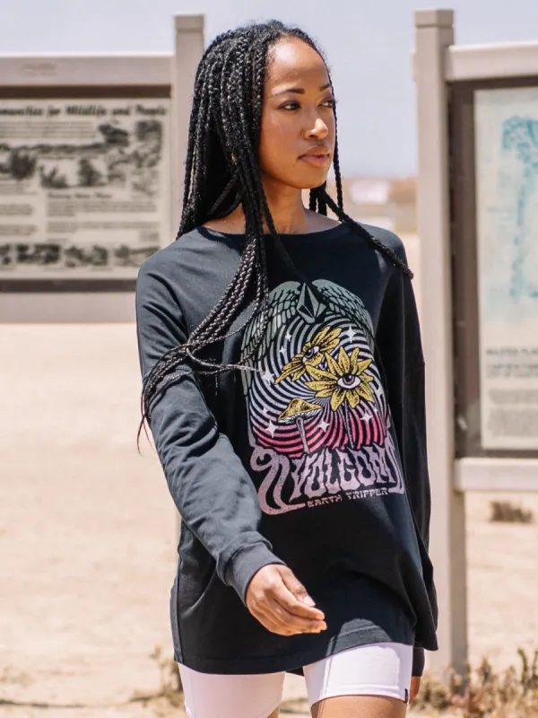 Werking Doubles Long Sleeve Tee - Black sold by Volcom