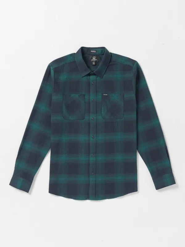 Netastone Flannel Long Sleeve Shirt - Navy sold by Volcom