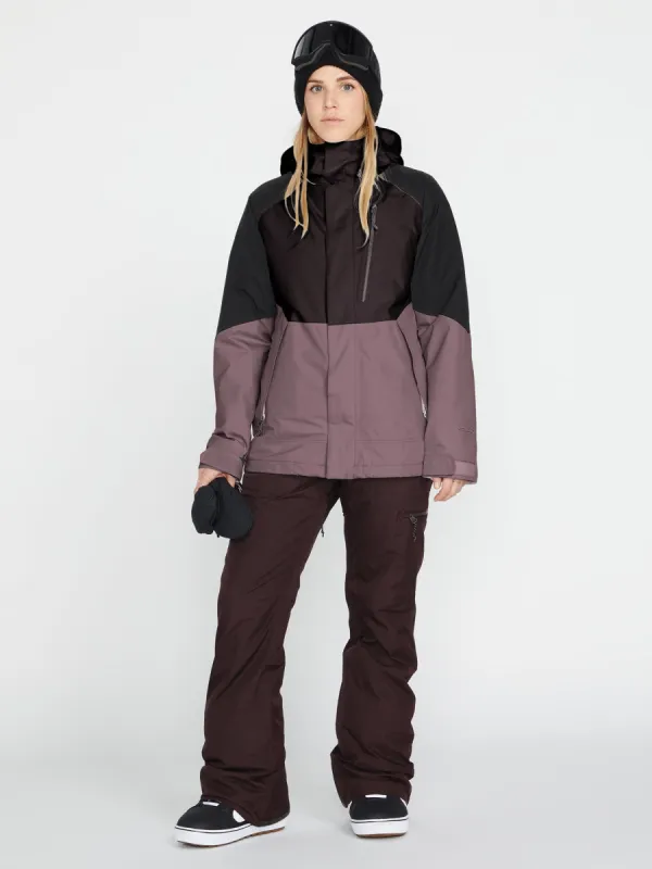 Womens Aris Insulated Gore Jacket - Black Plum (2022) sold by Volcom