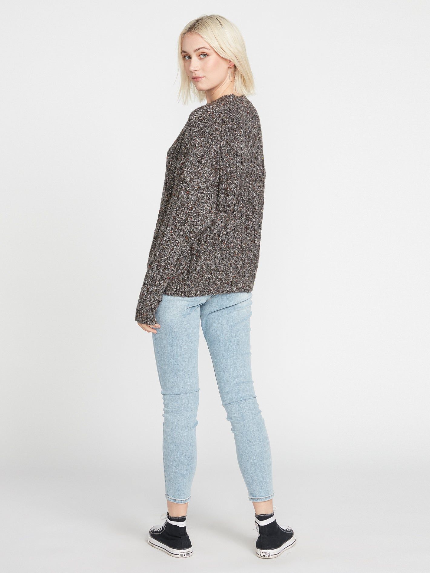 Girl Chat Sweater - Black sold by Volcom product image thumbnail 2