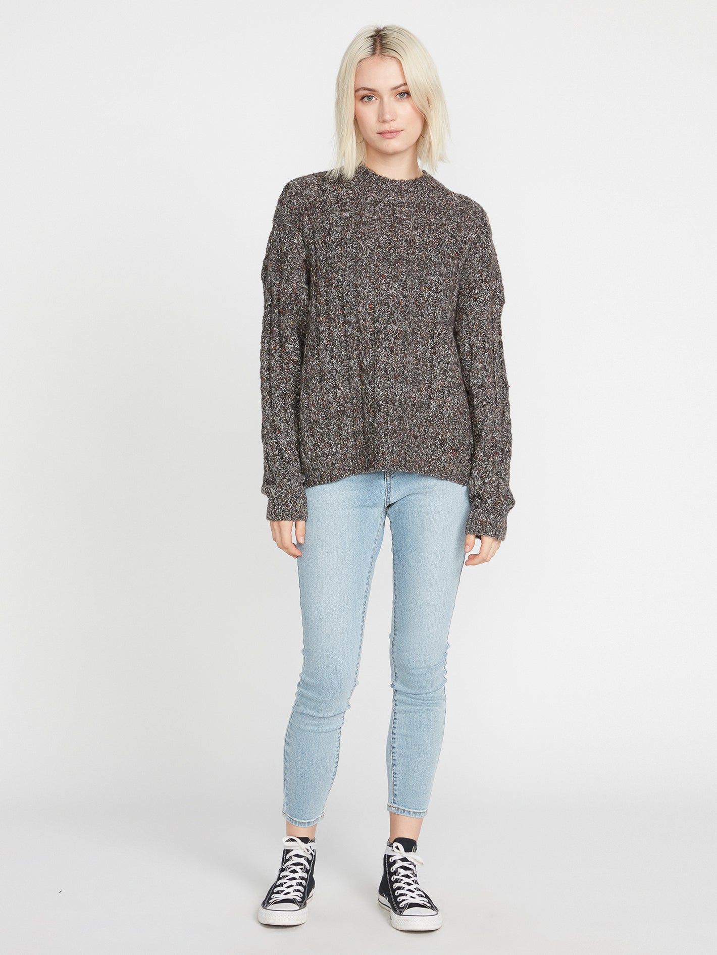 Girl Chat Sweater - Black sold by Volcom product image thumbnail 3