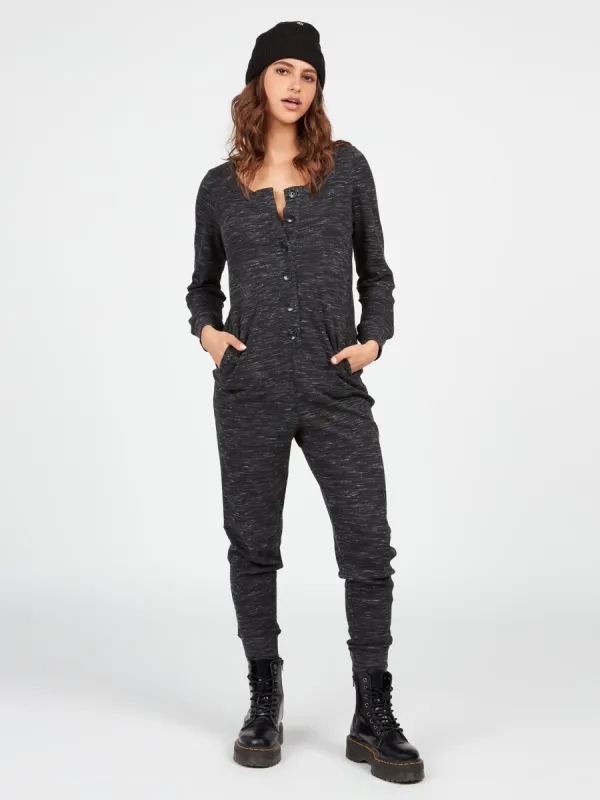 Lived in Lounge Jam Jams Romper - Black sold by Volcom