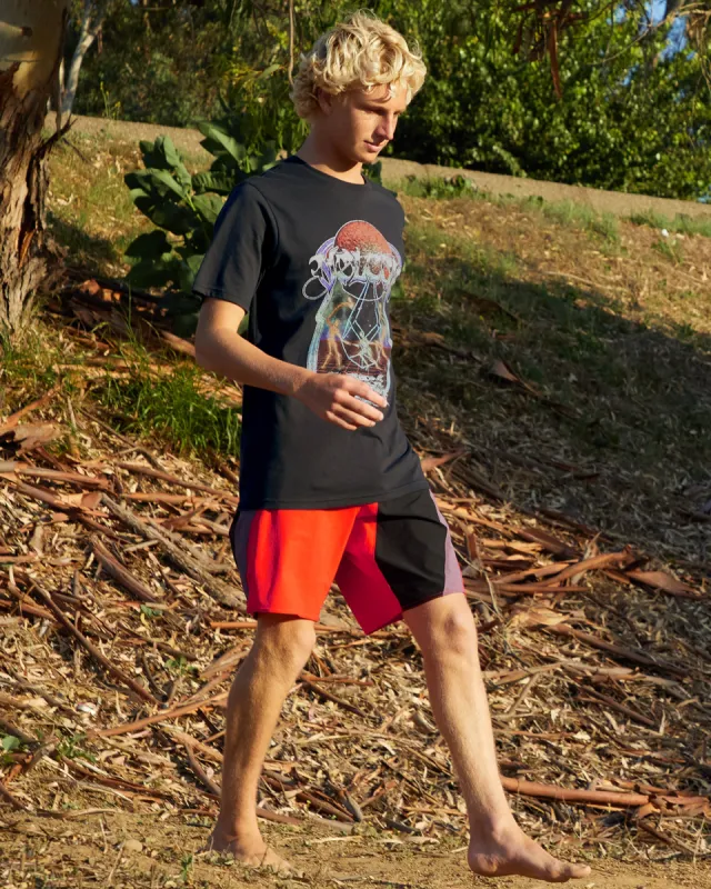 Mysto Mortal Short Sleeve Tee - Washed Black Heather made by Volcom