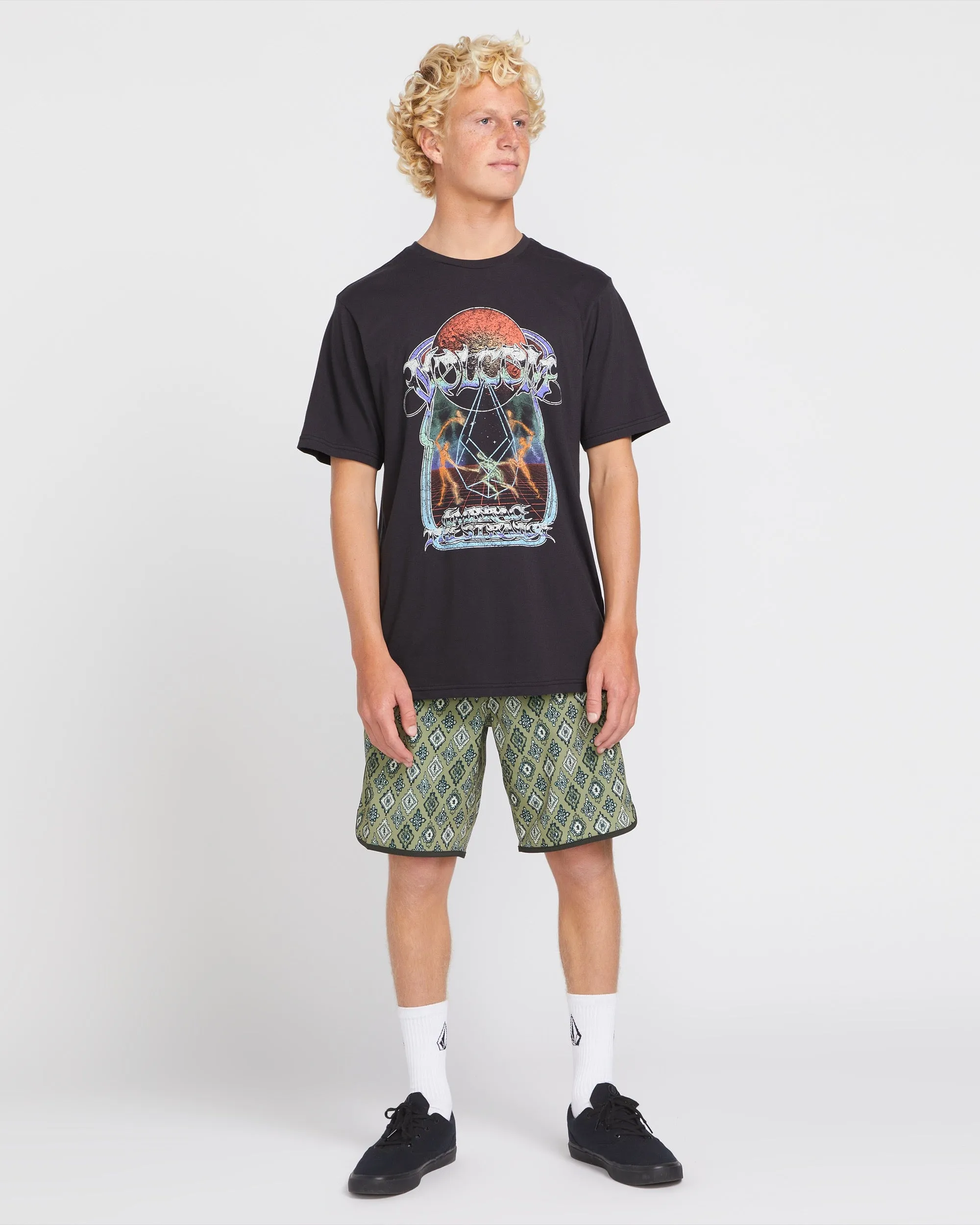 Mysto Mortal Short Sleeve Tee - Washed Black Heather sold by Volcom product image thumbnail 5