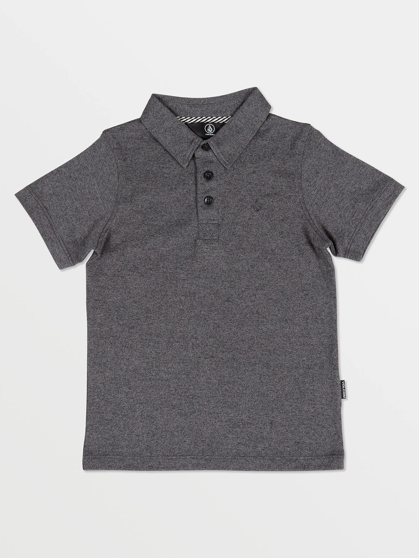 Little Boys Wowzer Polo Short Sleeve Shirt - Stealth sold by Volcom