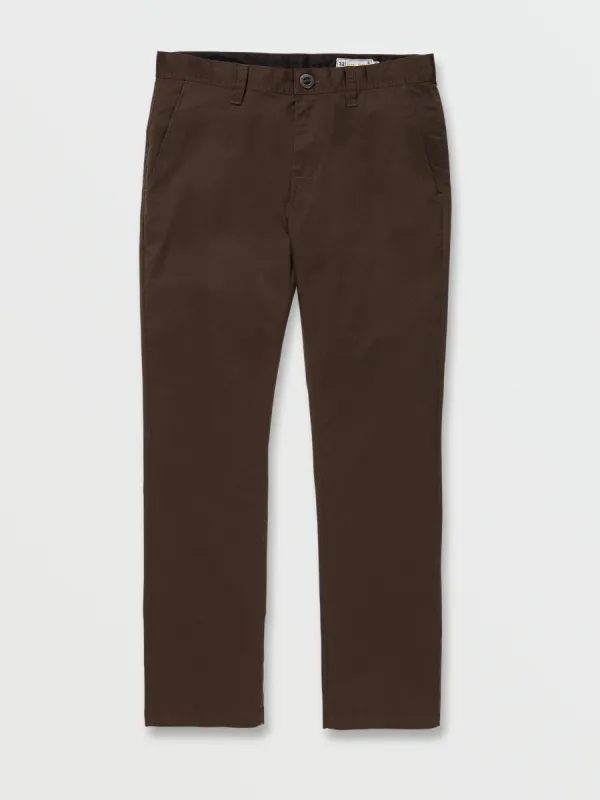 Frickin Slim Stretch Chino Pants - Dark Brown sold by Volcom