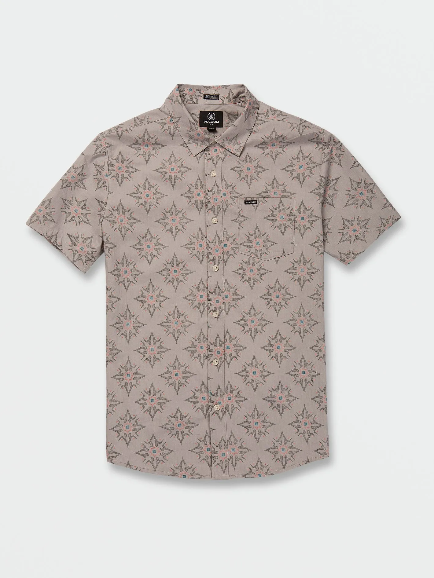 Throwing Star Short Sleeve Shirt - Tower Grey sold by Volcom