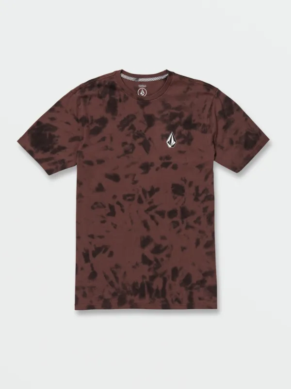 Iconic Stone Dye Short Sleeve Tee - Mahogany sold by Volcom