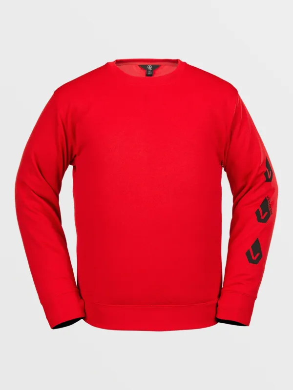 Mens Core Hydro Crew Pullover - Red made by Volcom